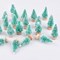 24 Pieces Artificial Mini Christmas(Green)0.5"D x 0.5"W x 1.4"H